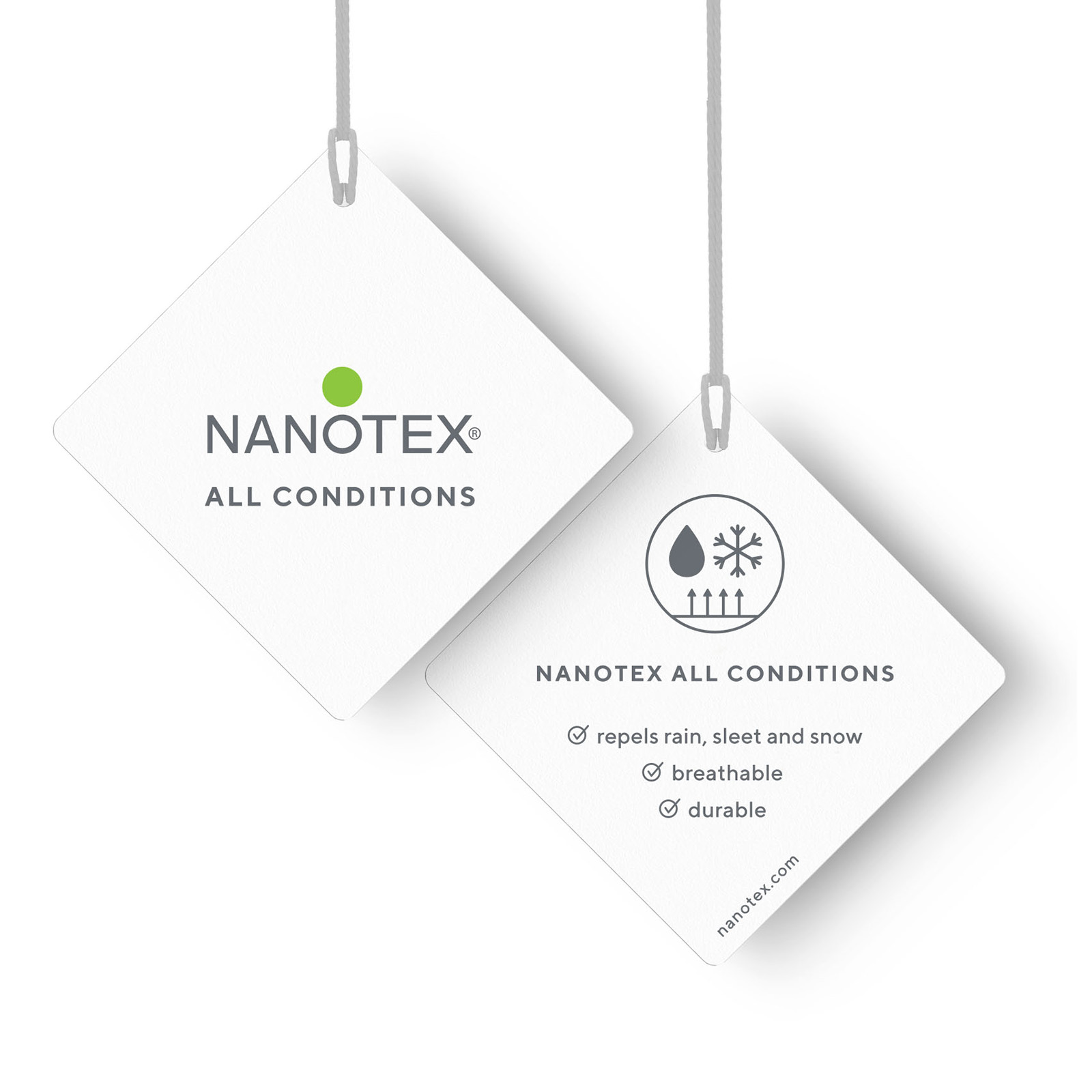 Hangtag Nanotex All Conditions Minimal English